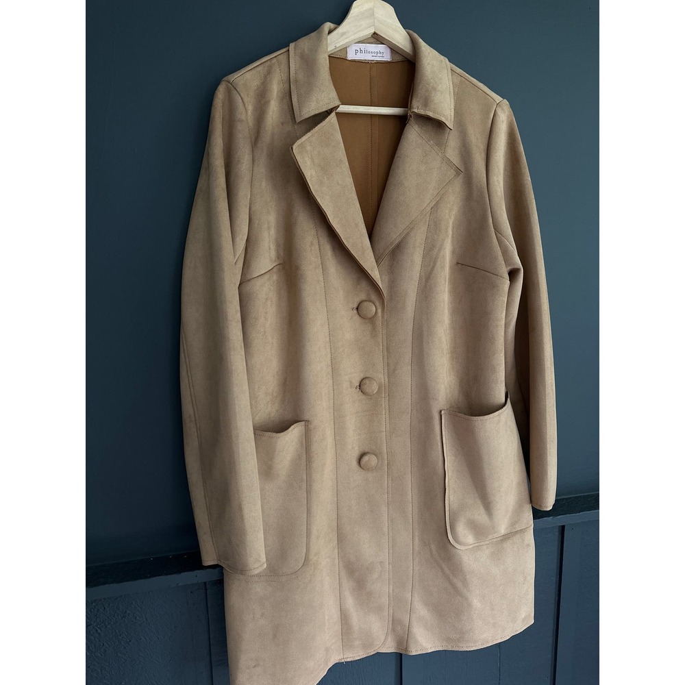 Philosophy Republic Faux Leather Jacket in Cedar Size Medium - Picture 8 of 9